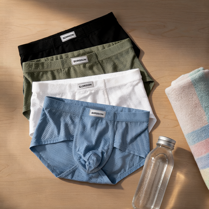 Embossed Texture Quick‑dry Boxer Briefs