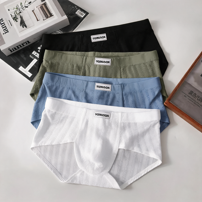 Embossed Texture Quick‑dry Boxer Briefs