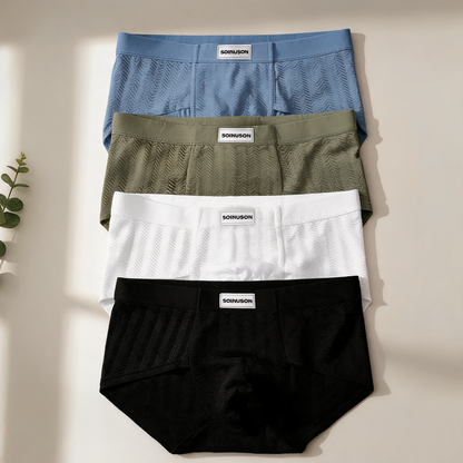 Embossed Texture Quick‑dry Boxer Briefs