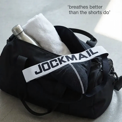 Letter Wide Waist Mesh Sport Jockstrap Underwear