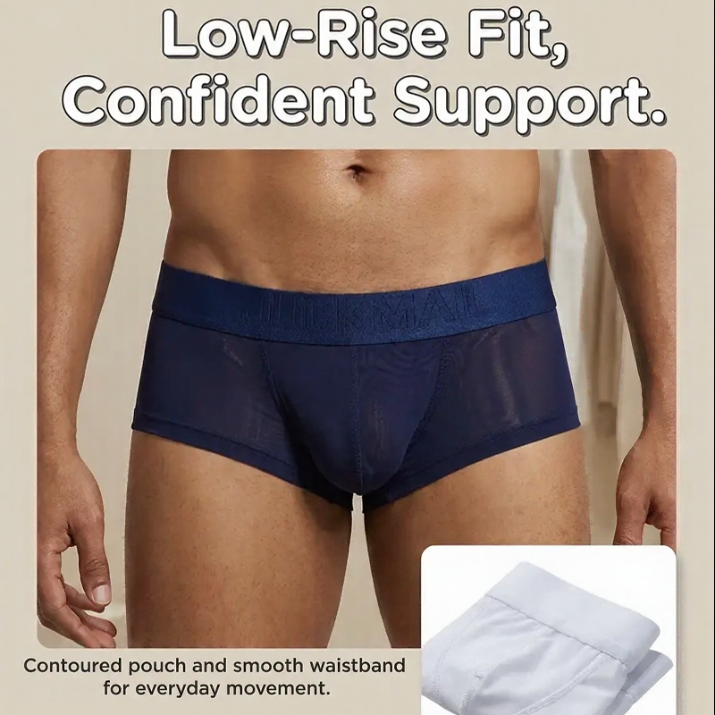 Seamless Mesh Pouch Boxer Briefs