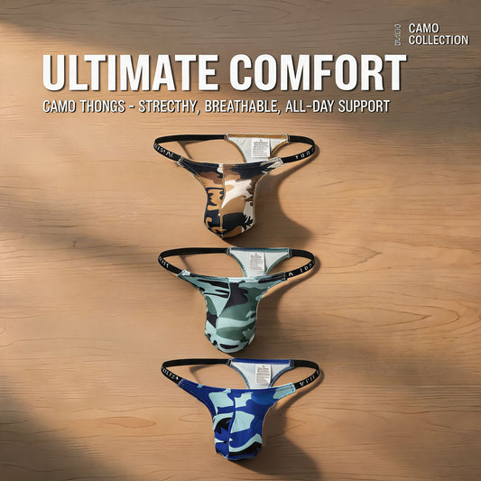 Men's Camouflage Thong Bikini