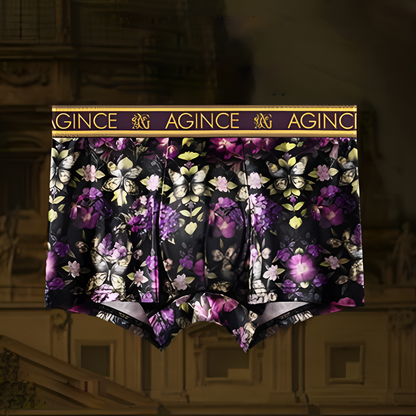 Luxurious Vintage Floral Print Men's Boxer Briefs