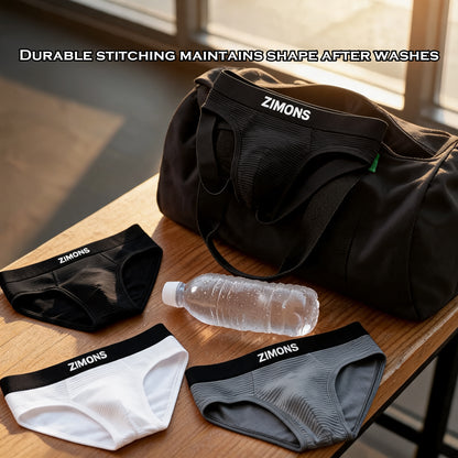 Men's Striped Texture Briefs