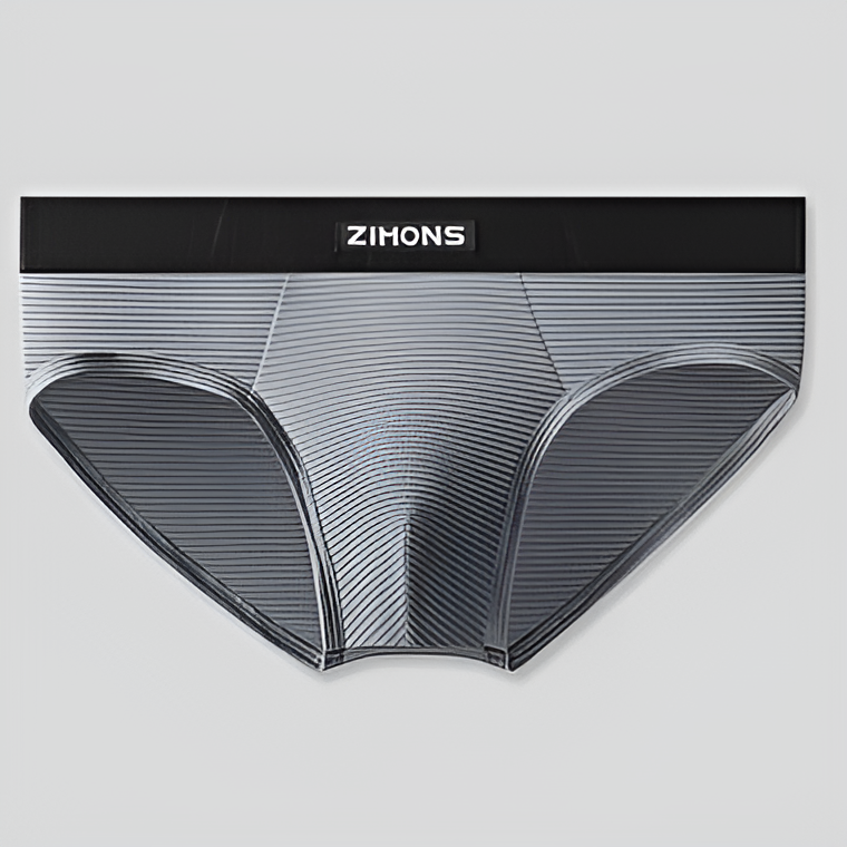 Men's Striped Texture Briefs