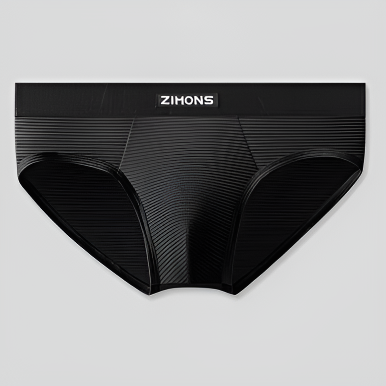 Men's Striped Texture Briefs