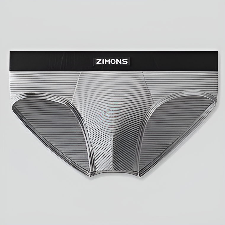 Men's Striped Texture Briefs