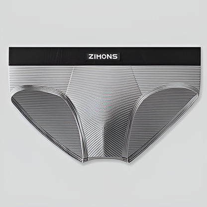 Men's Striped Texture Briefs