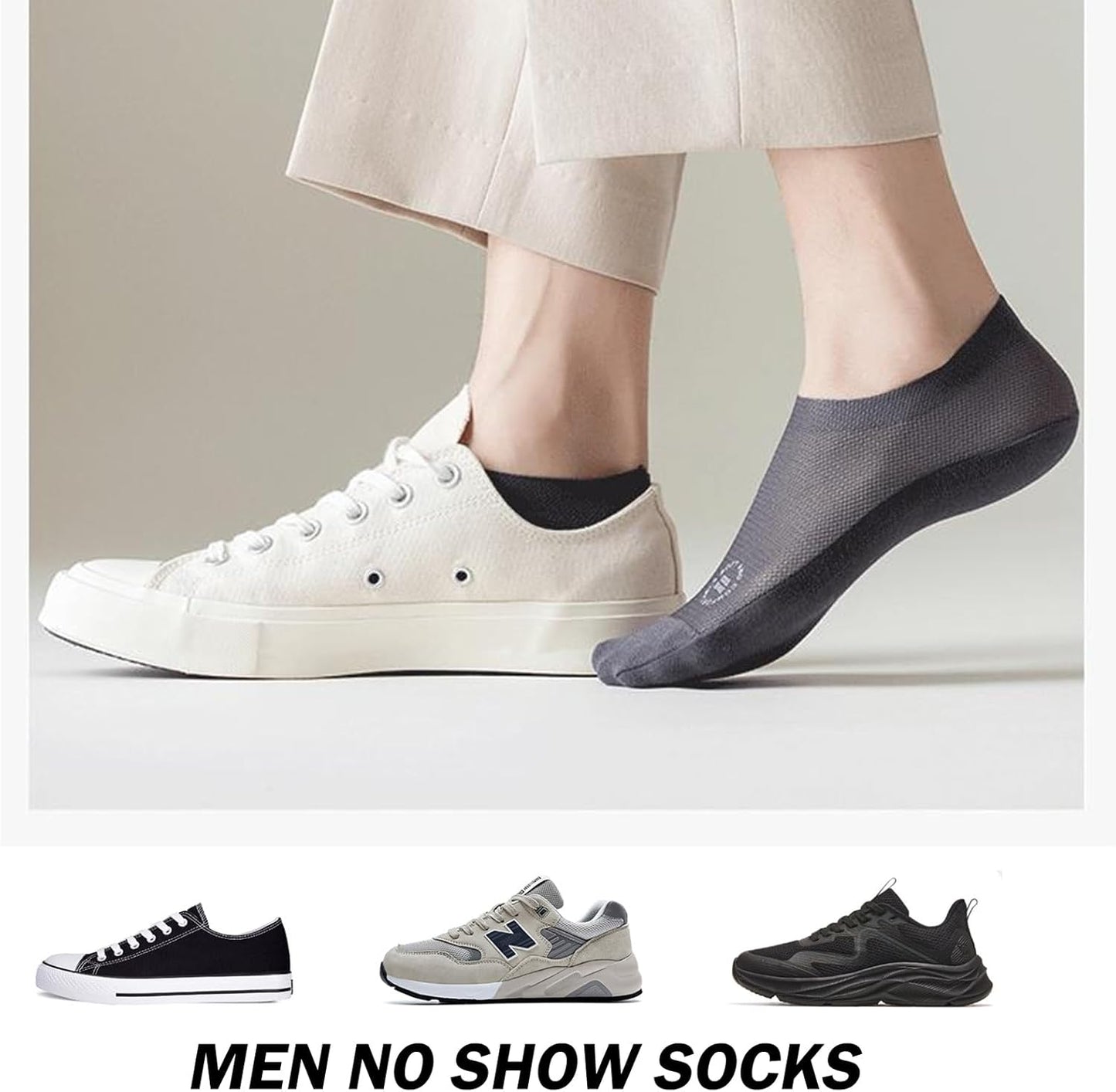 Men’s Mesh Ultra Breathable Ice Silk Invisible Socks