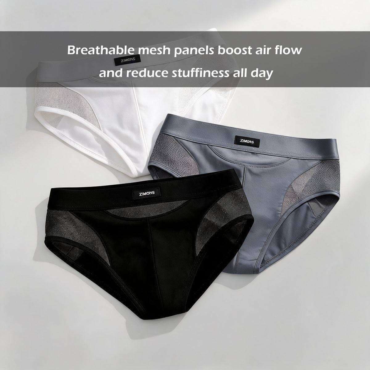 Mechanical style paneled briefs