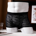 QS Sheer Jacquard Lace Breathable Boxer Briefs