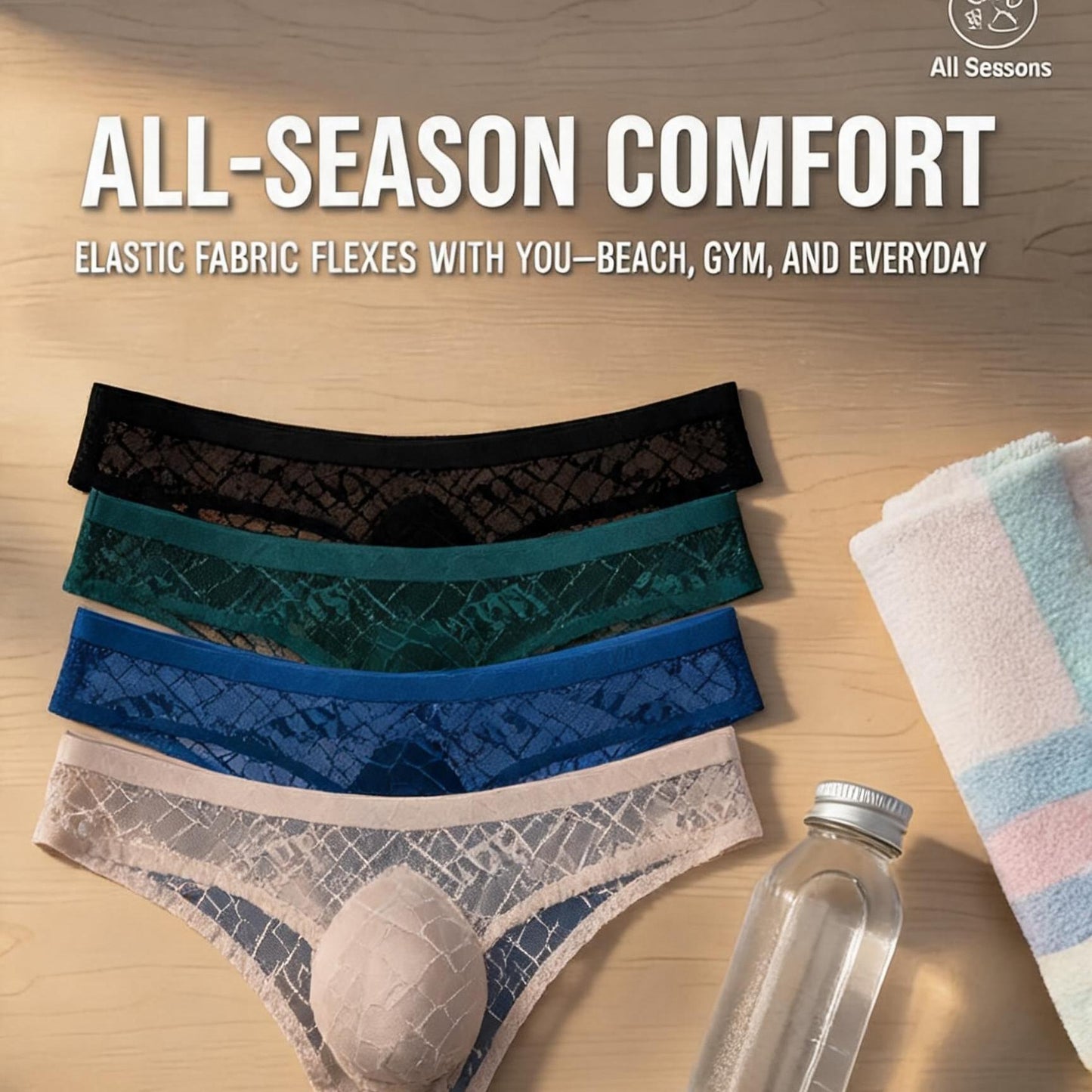ZD Multi Tone Sheer Mesh Thongs
