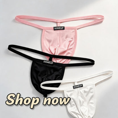 ZD 【tailor‑crafted】Skinny Strap Silky Men Thong
