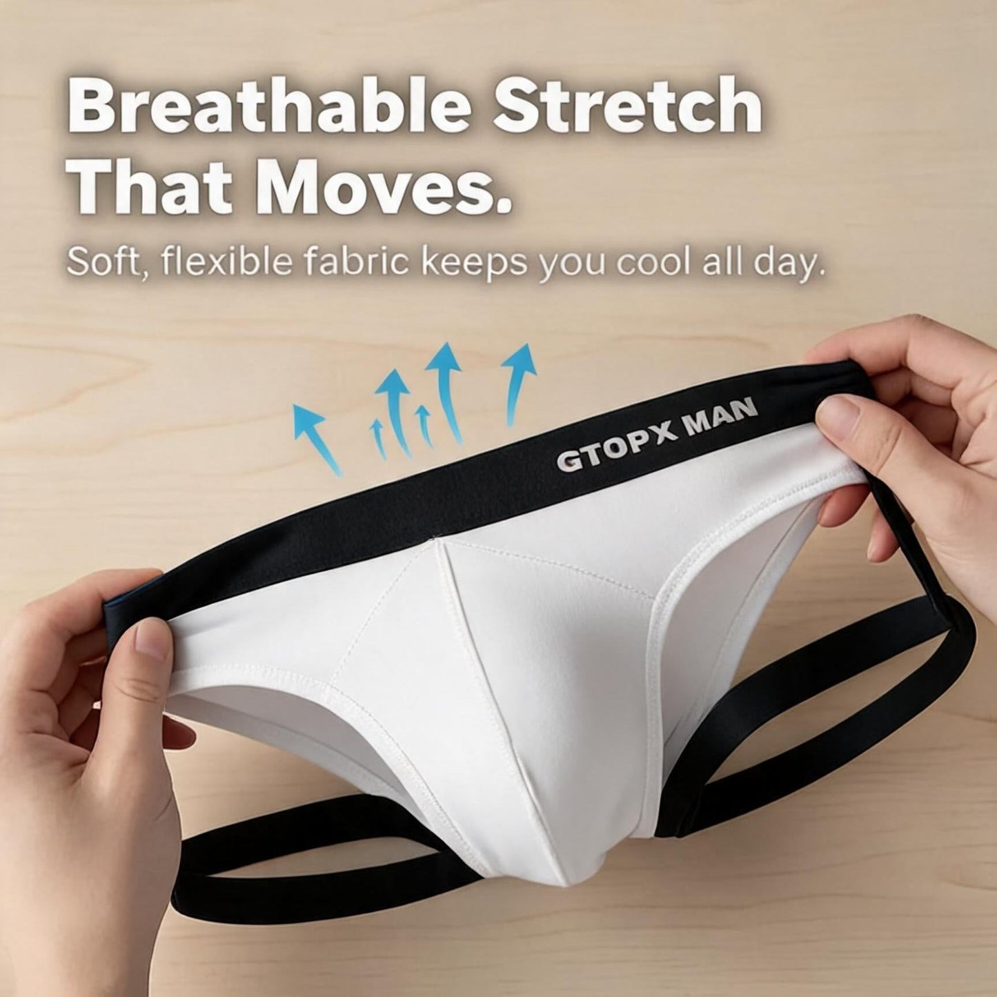 ZD Strappy Cut‑Out Men Boxer