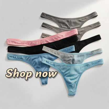 ZDRibbed Stretchy Slim Thong