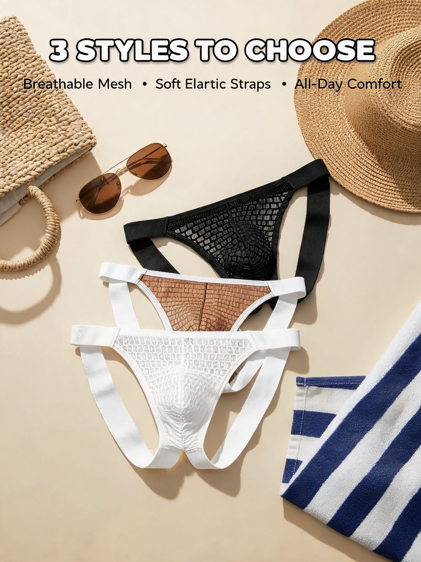 Mesh Breathable Stretch Underwear