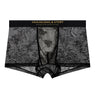 Allover Floral Lace Slogan Waist Boxer Briefs
