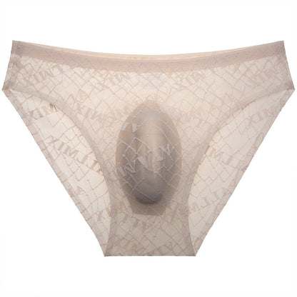 ZD Printed Sheer Mesh Men Brief
