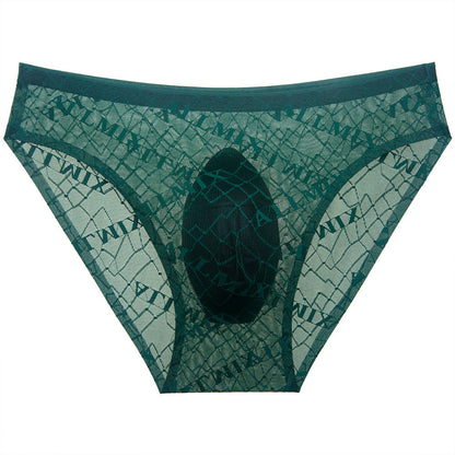ZD Printed Sheer Mesh Men Brief