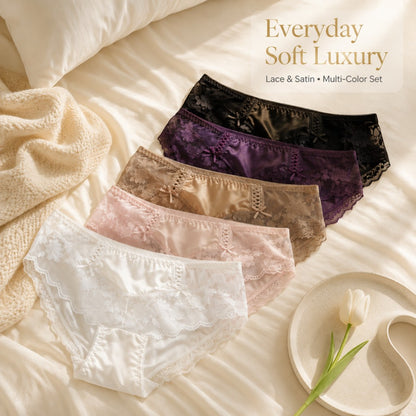 QS Double-sided Bow Lace Panties