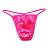 ZDGlossy Satin Thin Strap Thong