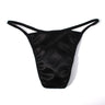 ZDGlossy Satin Thin Strap Thong