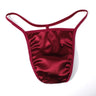 ZDGlossy Satin Thin Strap Thong