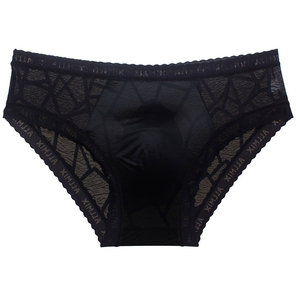 ZD Textured Lace See-Thru Briefs