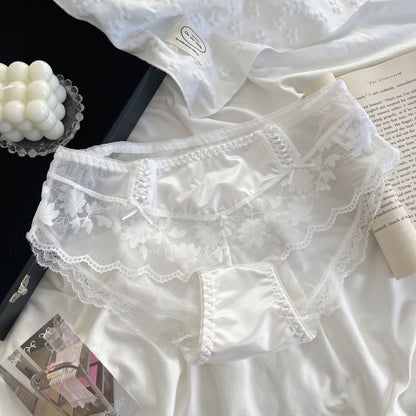 QS Double-sided Bow Lace Panties