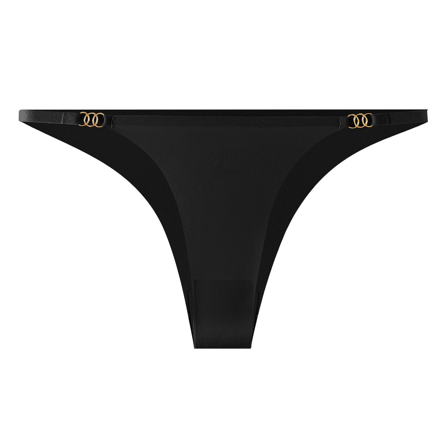 Metal Ring Thin Strap Minimal Low-Rise Thong