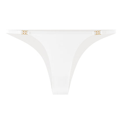 Metal Ring Thin Strap Minimal Low-Rise Thong