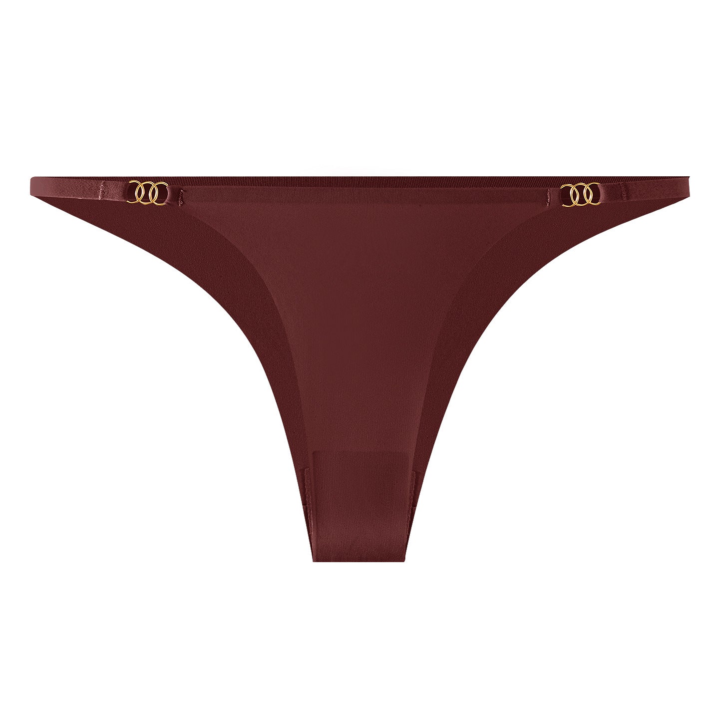 Metal Ring Thin Strap Minimal Low-Rise Thong