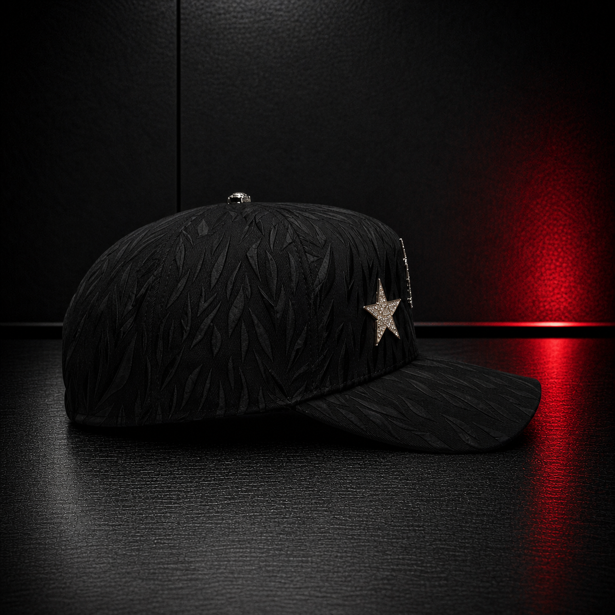 Black Triple Star Crystal Cap
