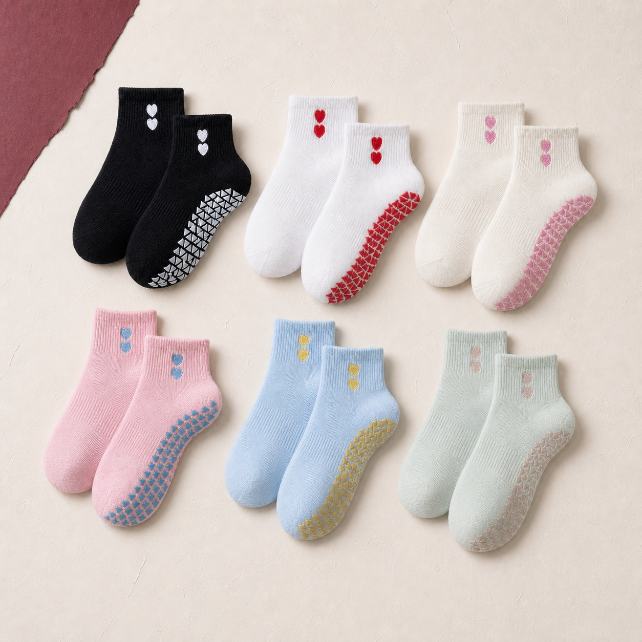 VORTRAY Complete Studio Rotation six-pair grip sock set